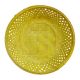 Round Easter basket, yellow
